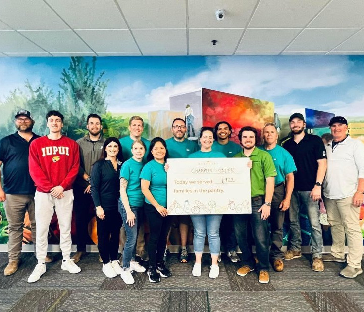 Indy Team Volunteers at Geaners Food Bank of Indiana
